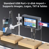 Imprimante jet d'encre 4POLETECH 4,3 pouces haute vitesse et haute qualité pour ligne de production, machine d'impression numérique pour petites entreprises, imprimante de logos