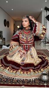 Wholesale Prices Latest Designs Afghani <b>Dress</b> Women Afghan Kuchi Embroidered maxi <b>Dress</b> High Neck Long Sleeves Casual <b>Dresses</b> - Product Image 3