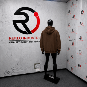 Sweat-shirt à capuche marron surdimensionné avec fermeture éclair, imprimé graphique rouge, streetwear unisexe, fermeture éclair intégrale, pour hommes et femmes, coupe décontractée - Product Image 4