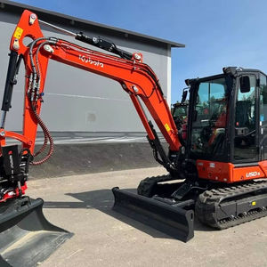Mini-excavatrice Kubota U50-5 rouge sur chenilles avec godet et lame Allemagne 2025 - Product Image 2