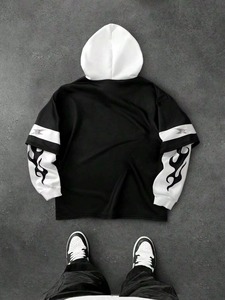 Sudadera de cuello redondo, tejido de algodón y felpa, suave y cómoda, de manga larga, ideal para gimnasio, yoga o uso diario informal, con OEM. - Product Image 4