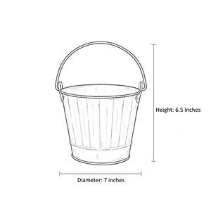 Cubo de metal galvanizado de 14 cuartos de galón - Product Image 5