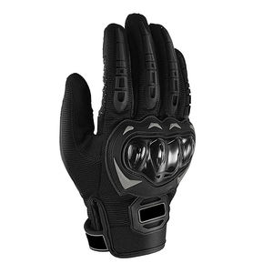 High Quality Leather Summer Stretch Print Plain Full Finger Anti-Skid Windproof Multi Function Mountain Bike <b>Gloves</b> - Product Image 3