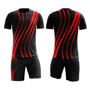 เสื้อฟุตบอลคอกลมแขนสั้นคุณภาพสูงชุดฟุตบอลสวมใส่สบายระบายอากาศได้ดีชุดกีฬามืออาชีพ - Product Image 1