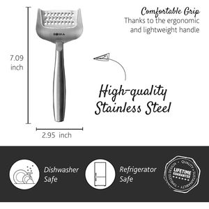 Copenhagen Stainless Steel <b>Cheese</b> <b>Grater</b> Rust-Proof Multifunctional Shredder for Hard <b>Cheese</b> and Citrus Vegetables - Product Image 4