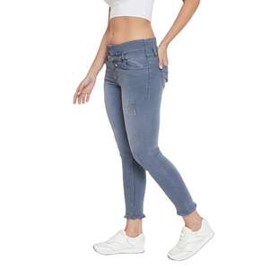 Jeans de Mujer de Corte Regular Más Vendidos, Pantalones de Mezclilla Negros Ajustados para Mujer, Jeans de Mezclilla Rectos Casuales para Mujer, Originales - Product Image 4