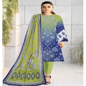 ชุดปากีสถานแบบเย็บติดสำหรับเด็กผู้หญิงลายพิมพ์ดิจิทัลพร้อมชุดสูทสำหรับใส่ได้ทั้งโรงงานปากีสถาน - Product Image 1