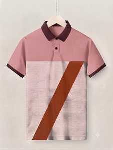 Polo de Hombre en Tejido Transpirable, Antiarrugas, de Secado Rápido, Último Estilo, Método de Impresión Digital, Corte Regular - Product Image 6