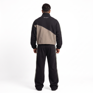 Ensemble de survêtement personnalisé pour homme, grande taille, en molleton de coton épais 420g, color block, pantalon de jogging, XXS-6XL, OEM Sialkot, vêtements de sport décontractés - Product Image 2