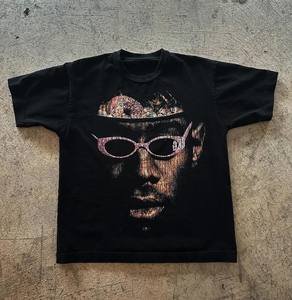 เสื้อยืดผ้าฝ้ายถัก 100% ประดับคริสตัลแบรนด์ตามสั่ง พิมพ์ลายดิจิตอล ซับลิเมชั่น รับผลิตแบบ OEM จำนวนมาก - Product Image 4