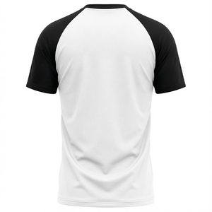 T-shirt en jersey raglan à manches courtes pour hommes, en coton respirant, décontracté et sportif - Product Image 2