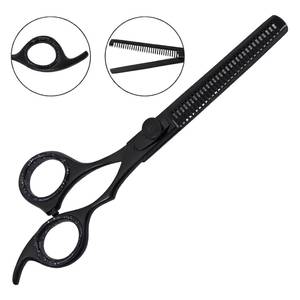 Tijeras Quirúrgicas de Adelgazamiento Morje para Diestros, Hoja de Acero Inoxidable, 28 Dientes, Ligeras, Mango Largo, Uso en Salón, Punta Ciega - Product Image 1
