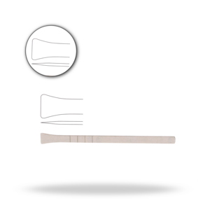 Osteotome Cottle 18 cm, 16 mm de large, en forme de queue de poisson, burin chirurgical pour rhinoplastie, instrument de coupe osseuse ORL - Product Image 1