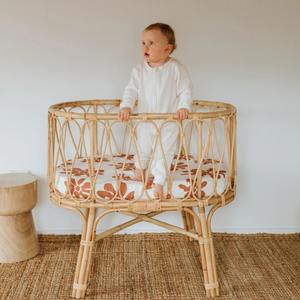 เปลเด็กอ่อนปรับระดับได้ ทำจากหวาย วัสดุยั่งยืน ขายดี เหมาะสำหรับเด็กเล็กและเด็กวัยหัดเดิน - Product Image 6