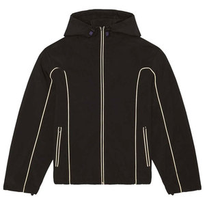 Vestes coupe-vent à capuche personnalisées de haute qualité avec logo, style décontracté automne pour hommes - Product Image 3