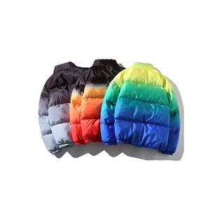 Qualité supérieure coupe ample partout Dip Dye dégradé imprimé hommes hiver chaud doudoune personnalisée en différentes couleurs - Product Image 5