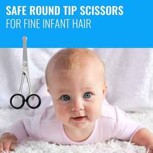 2025 Stainless Steel Eyebrow Nose Hair <b>Makeup</b> Scissors Curved Scissors <b>Tool</b> Rounded Tips Facial Scissors Free Samples For Bulk - Product Image 4