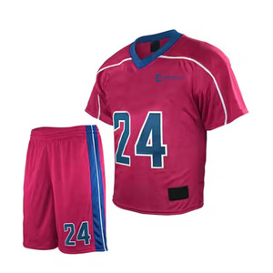 Conjunto de uniforme de lacrosse sublimado personalizado para hombre, transpirable, de secado rápido, camiseta y pantalones cortos para equipo - Product Image 1