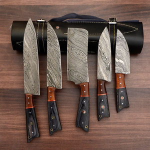 Advanced Damascus Steel <b>Kitchen</b> Knife Set With Balanced Weight And Smooth Handling For <b>Kitchen</b> Work - Product Image 1