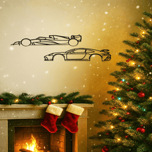 งานประติมากรรมติดผนังรูปรถแข่งคุณภาพสูง ดีไซน์ทันสมัย ตกแต่งด้วยเส้นโลหะ งานศิลปะเหล็กแขวนผนัง ของตกแต่งบ้าน งานศิลปะโลหะ - Product Image 6