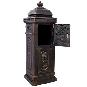Large Capacity Residential Outdoor Safety <b>Mailbox</b> Garden Floor Rainproof Letter Box with Postbox Stat - Product Image 5