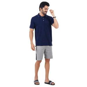 Ensemble polo et short décontracté en coton de haute qualité pour homme, taille plus, avec logo personnalisé, collection automne 2026 - Product Image 4