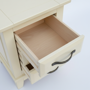 Mesa de Centro Moderna y Resistente con 3 Cajones, Madera de Caucho y MDF para Muebles de Sala - Product Image 5