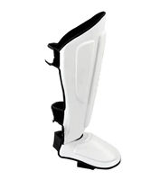 Protections de tibias Muay Thai, protection professionnelle, cuir synthétique, design personnalisable, ajustement universel, léger, protection de tibias et de pieds