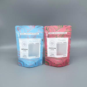 Pochette autoportante mate personnalisée avec fenêtre pour aliments pour animaux de compagnie |   Plastique laminé PET/CPP de petite taille |   Fermeture éclair |   Vietnam - Product Image 1