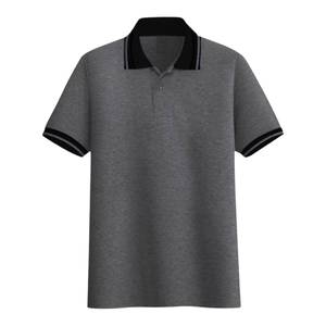 Polo de Piqué de Algodón Azul de Manga Corta para Hombre, Corte Regular, Color Sólido, Diseño Casual Transpirable de Punto - Product Image 6