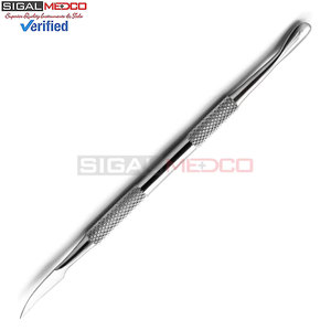 Empujador de Cutículas Profesional de Acero Inoxidable, Herramienta de Cuidado de Uñas de Doble Punta, Empujador de Cutículas para Manicura, Calibrador de Piel Recto - Product Image 2