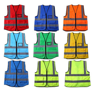 Custom Logo Pocket <b>Work</b> <b>Construction</b> White Safety Vest Safety <b>Jackets</b> Personalized Safety Vest With Pockets Custom Logo - Product Image 4