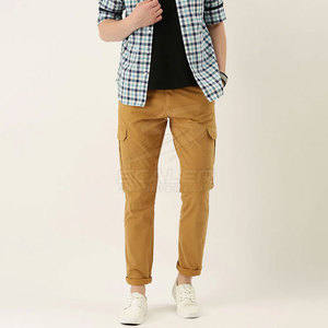 กางเกงคาร์โก้ทรงตรงทันสมัย สวมใส่สบาย มีช่องเก็บของหลายช่อง เอวกลาง ทรงพอดีตัว  แผ่นเสริมเข่า  ผ้าฝ้าย 100% - Product Image 4