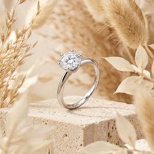 Luxury 925 Sterling <b>Silver</b> <b>Solitaire</b> <b>Ring</b> Moissanite 2CT Round Diamond Engagement Wedding <b>Ring</b> Custom Fine Jewelry - Product Image 4