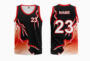 เสื้อบาสเกตบอลโพลีเอสเตอร์ระบายอากาศสำหรับทีมกีฬาออกแบบได้ตามต้องการ - Product Image 6