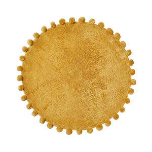 Alfombra de Baño Redonda de Lujo 100% Algodón, Diseño Acolchado, Gruesa y Absorbente, para Hotel y Hogar - Product Image 6