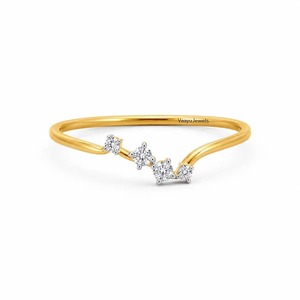 Anillo de Diamante Cultivado en Laboratorio en Oro Amarillo para Mujer, Corte Redondo, Minimalista, Anillo de Compromiso, Oro 10K 14K 18K, Plata 925 935 - Product Image 2