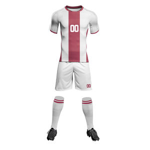 Ensemble d'uniformes de football personnalisés par sublimation en gros – Maillot de football respirant, tenue d'entraînement sportive pour hommes et enfants - Product Image 5