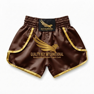 Traditional Style Satin Lightweight Front Mid Fighting <b>Trunks</b> Gym Workout Sportswear Boxing Shorts Custom Graphic Design Muay - Product Image 2
