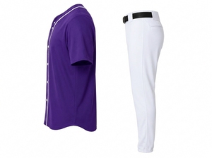 Men <b>Baseball</b> Uniform <b>Set</b> Performance Athletic Jersey and Flexible Sports Pants for Team Activities - Product Image 2