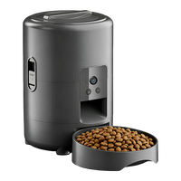 Distributeur automatique de nourriture pour chats et chiens Sudex 2L avec caméra, distributeur de nourriture intelligent programmable, contrôle par application WiFi, en plastique solide, accessoires pour animaux de compagnie