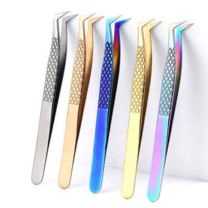 Pinzas para Extensión de Pestañas de Volumen con Agarre Antideslizante, Herramienta de Aplicación Multicolor para Múltiples Formas y Propósitos - Product Image 1