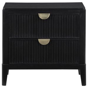 Table de chevet noire à 2 tiroirs Mason - Product Image 4
