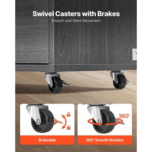 Armadietto Portadocumenti in Legno Regolabile a 3 Cassetti con Presa Elettrica, Mobile con Ruote e Ripiani Regolabili - Product Image 6