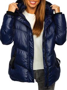 Veste matelassée à capuche en duvet imperméable d'hiver pour femmes manteau chaud pour femmes décontractées - Product Image 4