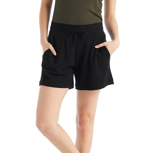 Custom Women's Fleece Shorts Drawstring <b>Waist</b> Closure Regular Fit Eco-Friendly Quick Dry 100% Cotton Custom Logo <b>Waist</b> - Product Image 2