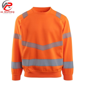 Sudadera personalizada al por mayor para hombre, sudadera reflectante de alta visibilidad con cuello redondo, sudadera de lana para mujer para invierno - Product Image 1