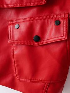Women's Sheep Skin Leather <b>Jacket</b> (3 Colors) <b>Biker</b> <b>Jacket</b> with Zip Pockets Waterproof Vintage Regular Coat for Winter - Product Image 6