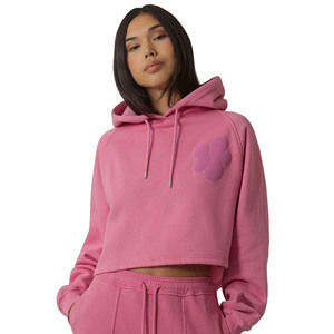Conjuntos Deportivos de Felpa de 2 Piezas para Mujer, Diseño Personalizado OEM, Corte Regular, Capucha, Cintura Elástica, Transpirable, Ecológico, 100% Algodón - Product Image 3
