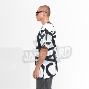 เสื้อยืดโอเวอร์ไซส์ผ้าคอตตอนพรีเมียมเนื้อหนา พิมพ์โลโก้ได้ตามต้องการ เสื้อยืดสตรีทแวร์แบบเรียบ - Product Image 3